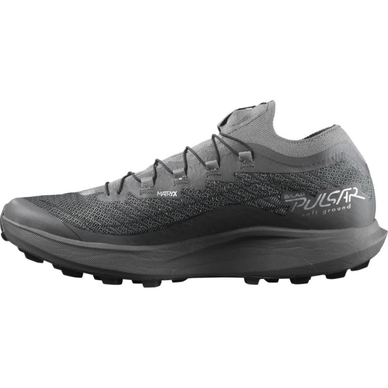 Black Salomon S/Lab Pulsar Soft Ground Men's Trail Running Shoes | PH 29701W